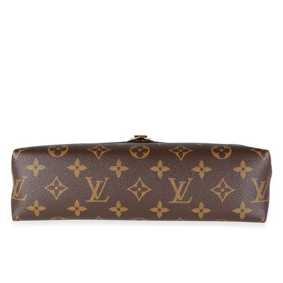 Louis Vuitton Monogram Canvas & Black Grained Leather Saint-Placide - Picture 5 of 8